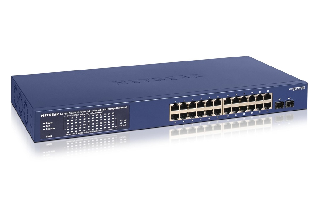 Netgear PoE+ Switch GS724TPPv3 26 ports