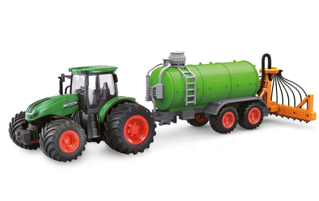 Amewi Tracteur avec tonne à lisier, vert 1:24, RTR