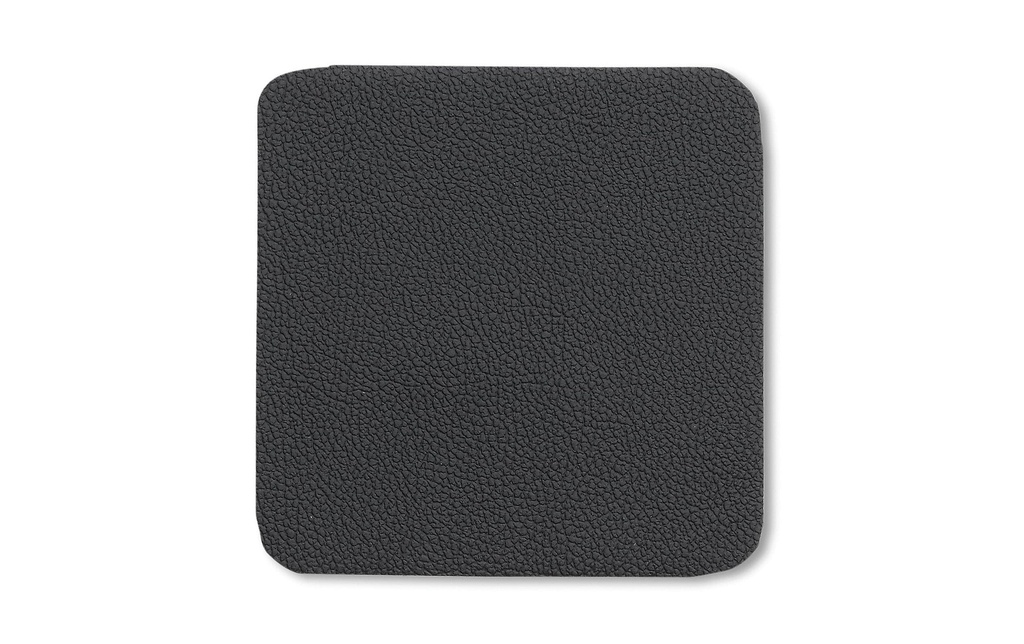 Kela Dessous de verre Kimara 10 x 10 cm, 4 pièces, noir