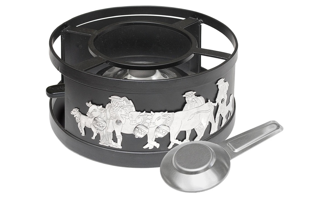Heidi Cheese Line Réchaud à fondue Appenzell Silver Noir/Argenté