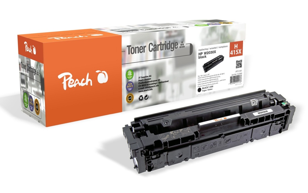 Peach Toner HP Nr. 415X / W2030X noir