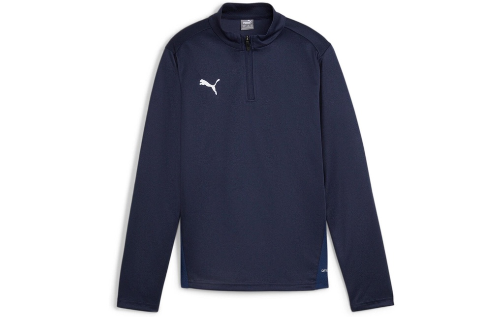 PUMA Zip Top teamGOAL Training 1/4 Jr 140, Bleu foncé