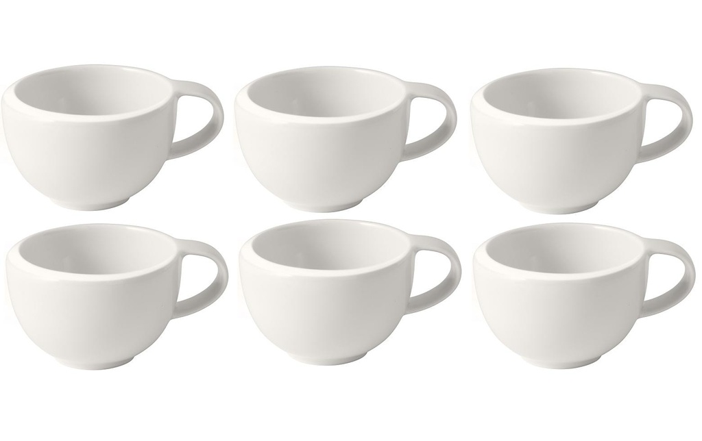 Villeroy & Boch Tasse à expresso New Moon 100 ml, 6 Pièce/s, Blanc