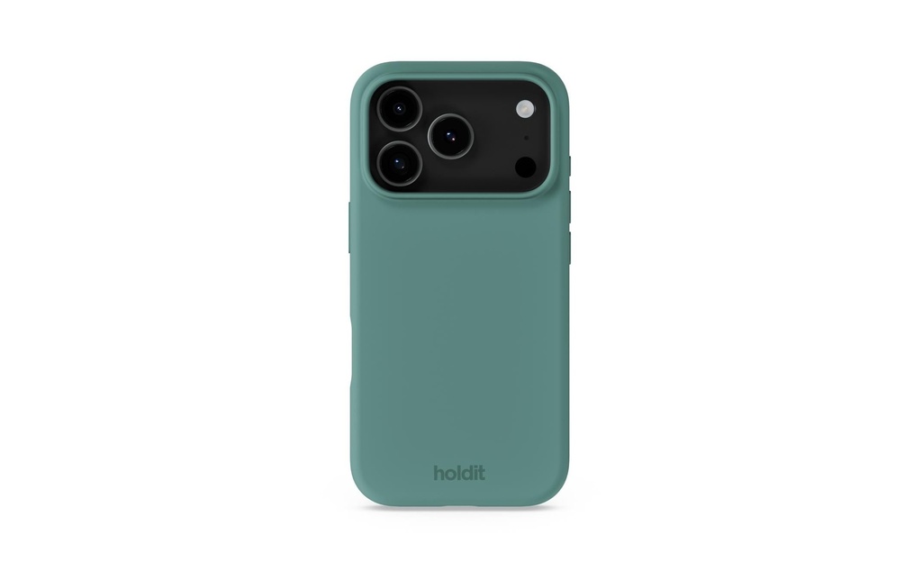 Holdit Coque arrière Silicone iPhone 17 Pro Vert