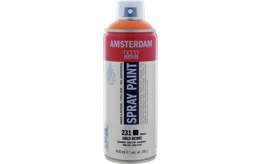 Amsterdam Acrylique en bombe 231 ocre doré couvrant, 400 ml 400 ml, Doré