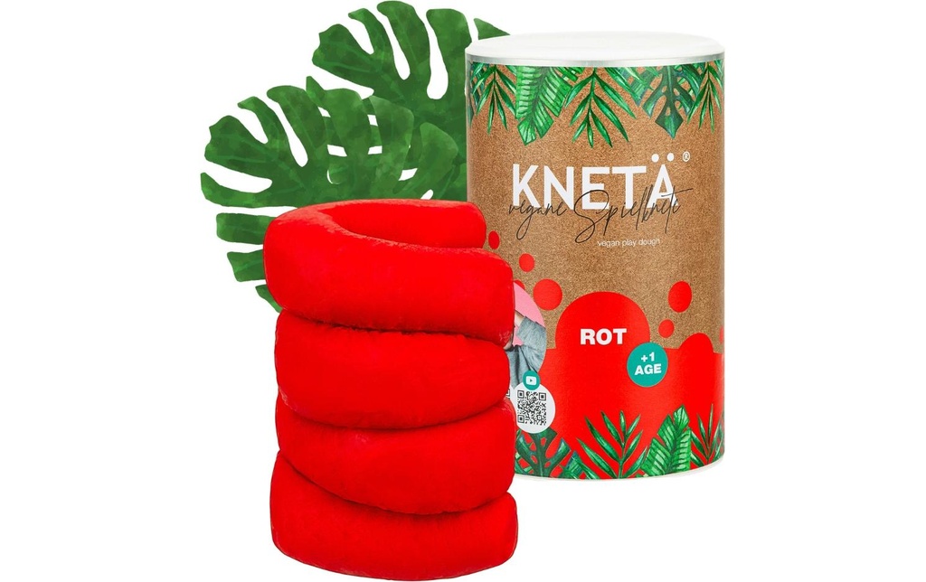 KNETÄ Plasticine Boîte en papier XXL 1 kg Rouge