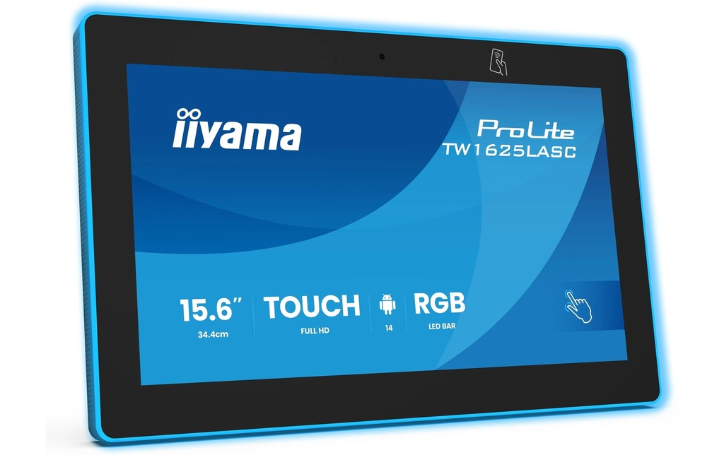 iiyama ProLite TW1625LASC-B3PNR 15.6 RGB LED tactile