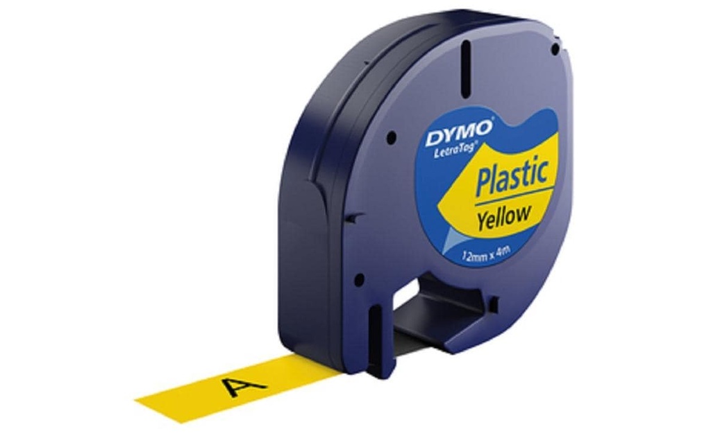 DYMO Dymo LT-ruban plast.12mm jaune