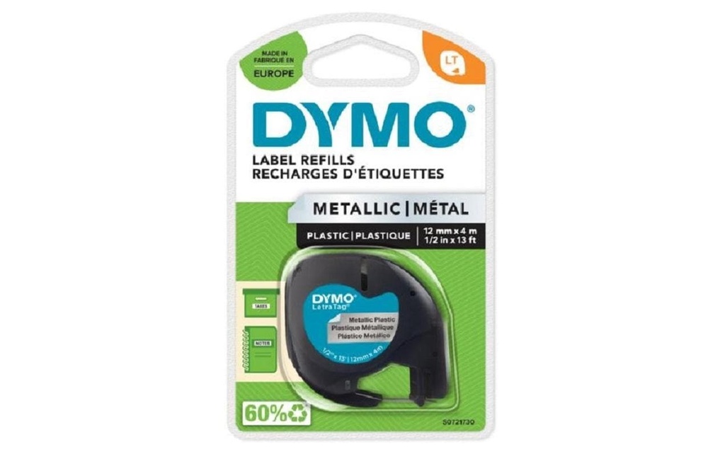 DYMO Dymo LT-ruban plasti.12mm sil.