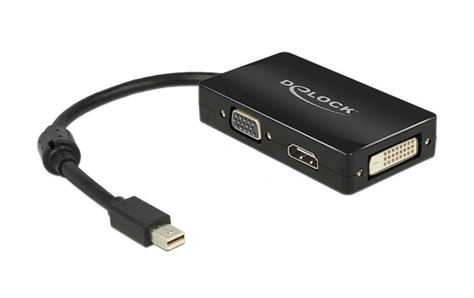 Delock Multiadaptateur Mini DisplayPort - HDMI/DVI-D/VGA