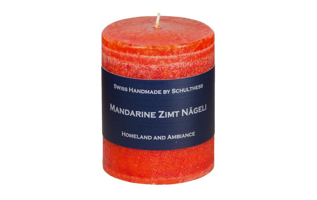 Schulthess Kerzen Bougie parfumée Mandarine Cannelle Nägeli 8 cm