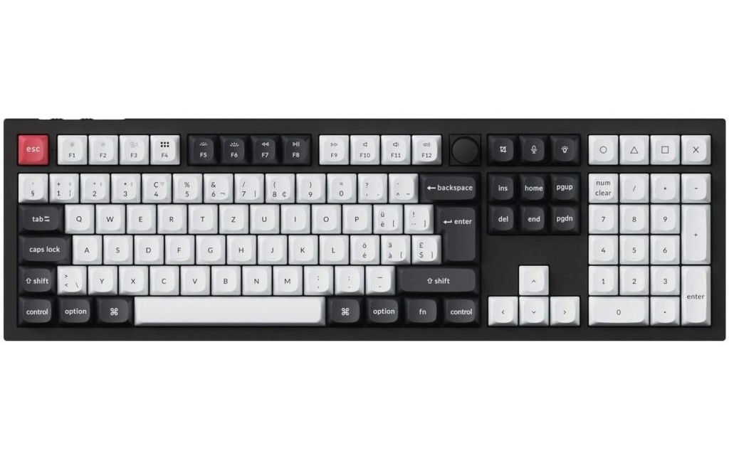 Keychron Clavier de gaming Q6 HE Carbon Black QMK Commutateur magnétique