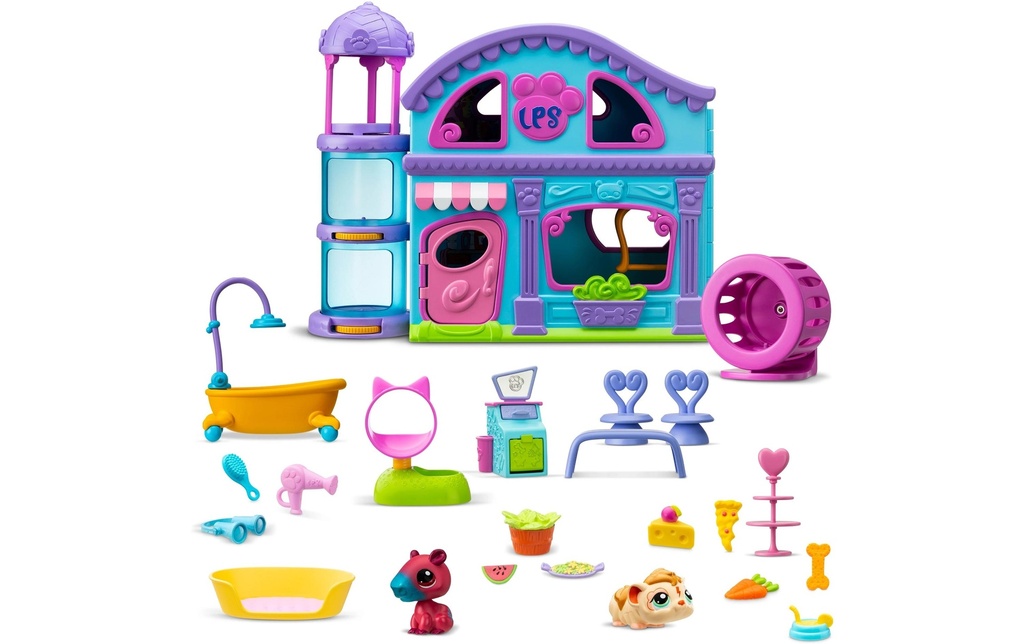 BANDAI Ensemble de pions Littlest Pet Shop Petshop House