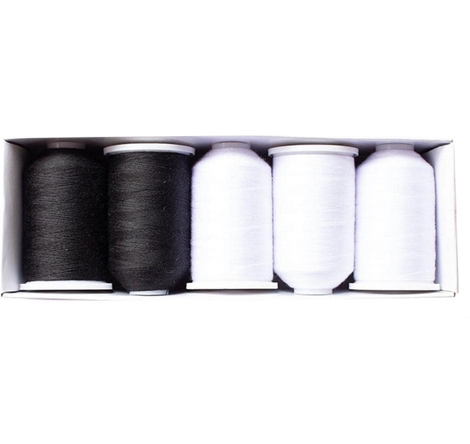 Mono-Quick Kits de fil de couture Mini – King Noir/Blanc