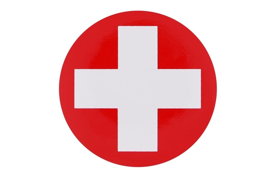OEM Autocollant Croix suisse 30 mm