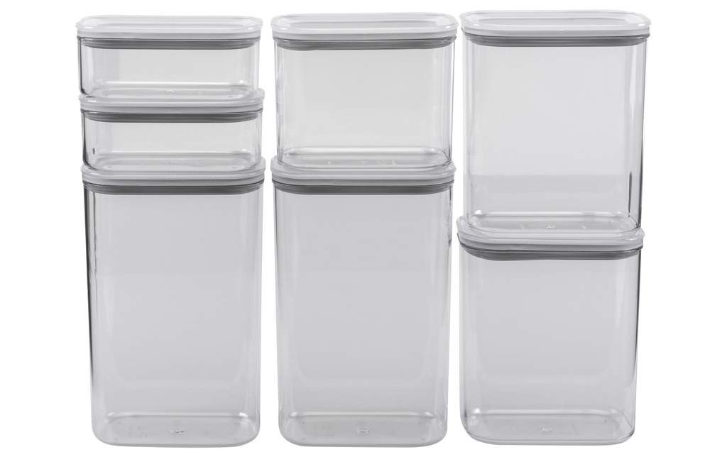 FURBER Récipients à provisions 7 pièces, blanc
