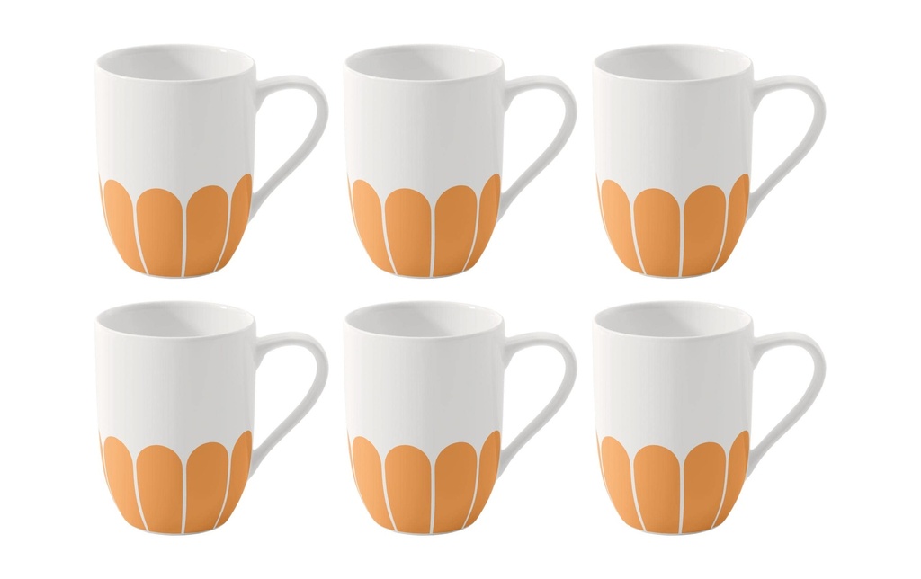 Villeroy & Boch Tasse à anse Fleur 290 ml, 6 Pièce/s, Jaune
