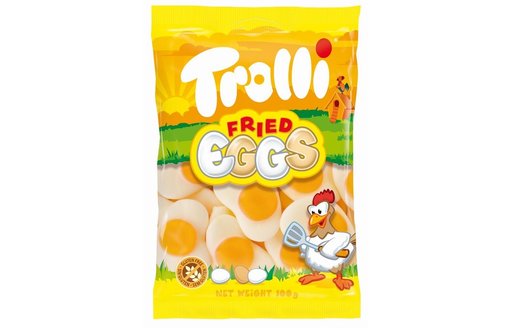 Trolli Bonbons gommeux Oeufs frits 100 g