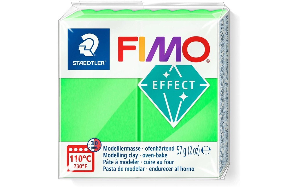 Fimo Matière à modeler Soft Vert fluo