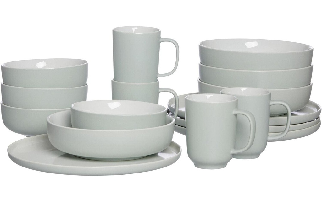 Ritzenhoff & Breker Set d’assiettes Jasper 16 pièces, menthe
