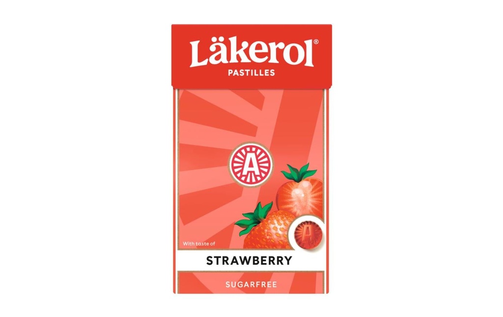 Läkerol Bonbons Strawberry Sugarfree 27 g