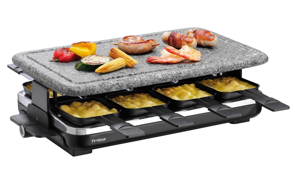 Trisa Grill à raclette Hot Stone 8 Personen