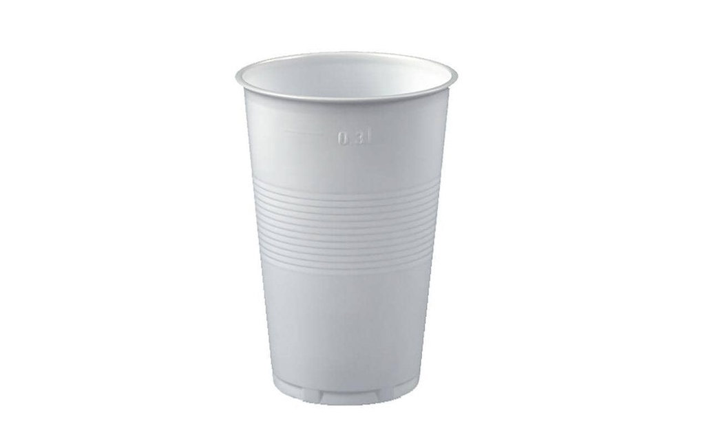 Papstar Gobelets jetables 300 ml 100 Pièce/s, Blanc