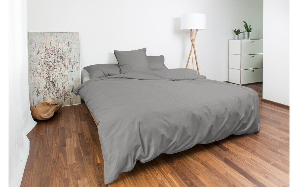 Night Fashion Taie d’oreiller Edi 50 x 70 cm, Gris