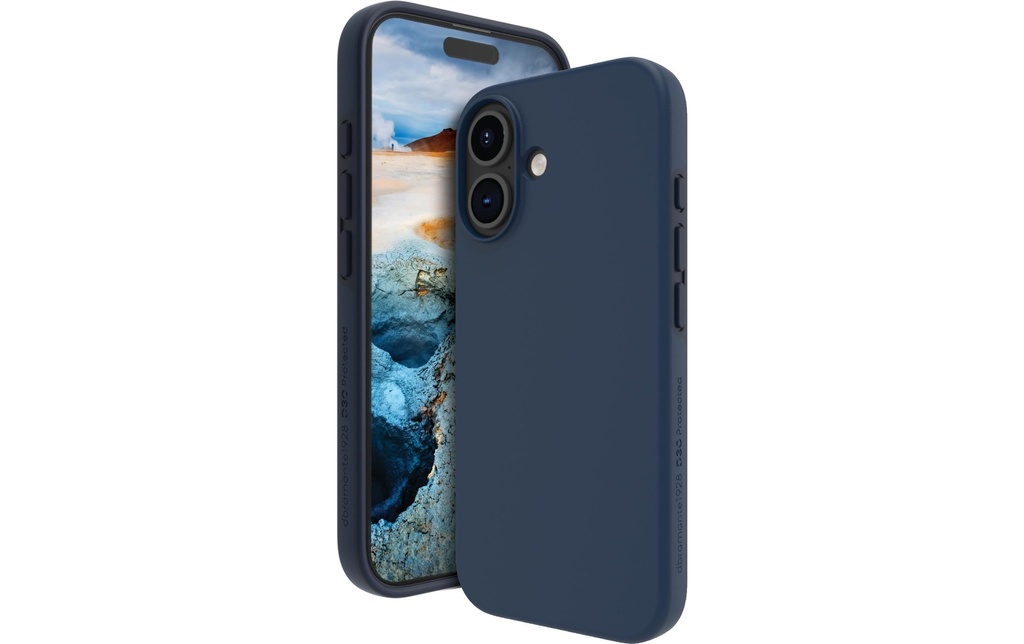 dbramante1928 Coque arrière Iceland Ultra D3O iPhone 16 Plus Bleu