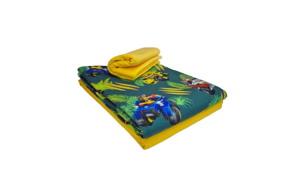 Stoffe Tissu Paw Patrol Jungle 3 pièces Jaune, 2 x 1 m