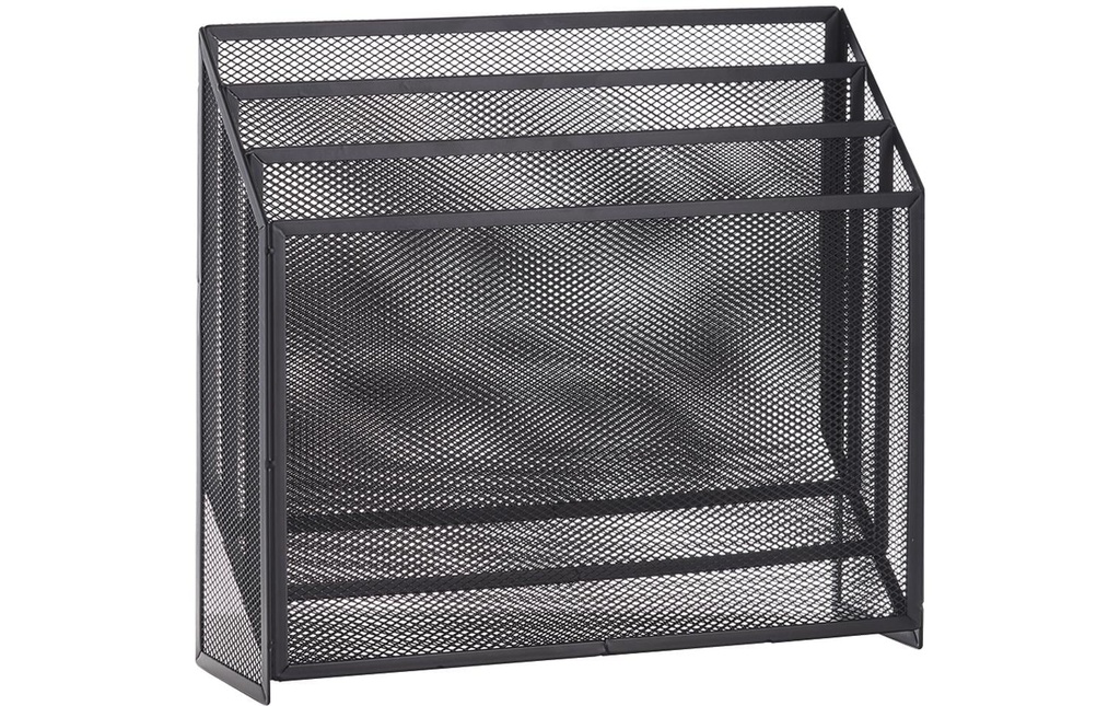 Zeller Present Porte-revues News Rack 32 x 9 x 29,5 cm, Noir