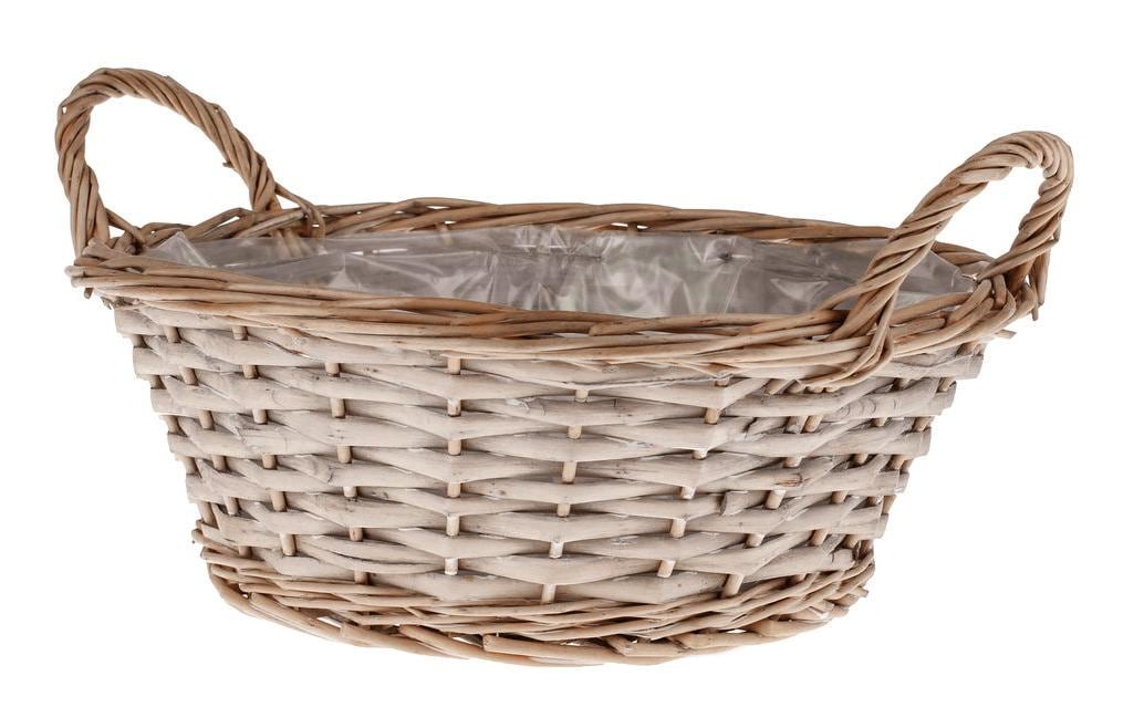 Opiflor Panier en osier Saxe, 30,5 cm Brun/Gris