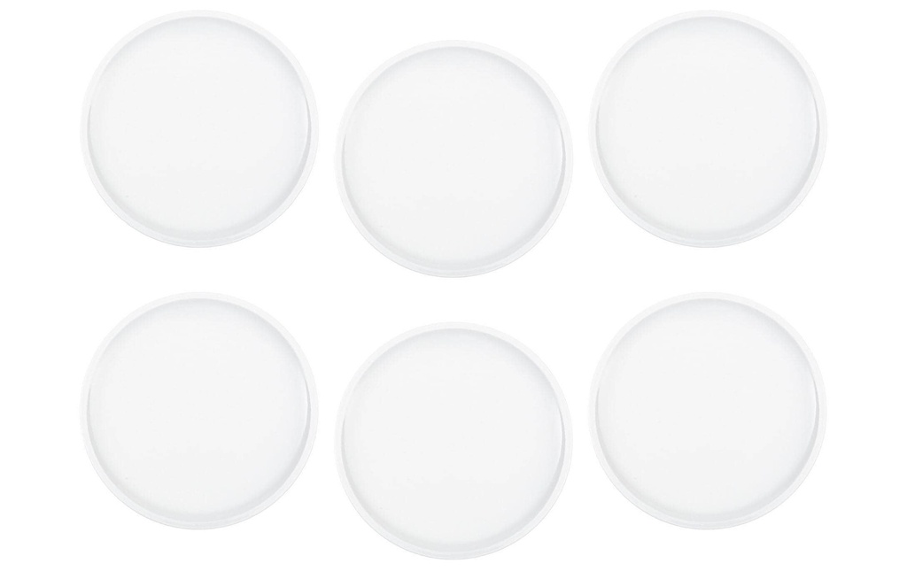Villeroy & Boch Assiettes pour le petit-déjeuner et à dessert Artesano Ø 22 cm, 6 Pièce/s, Blanc