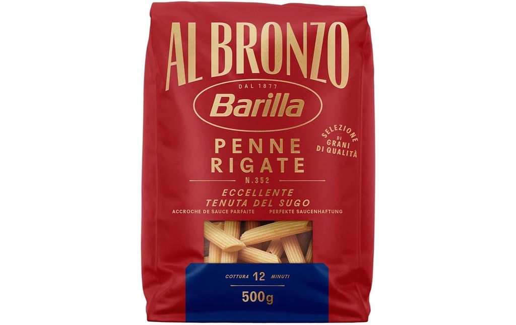 Barilla Pâtes alimentaires Al Bronzo Penne Rigate 500 g