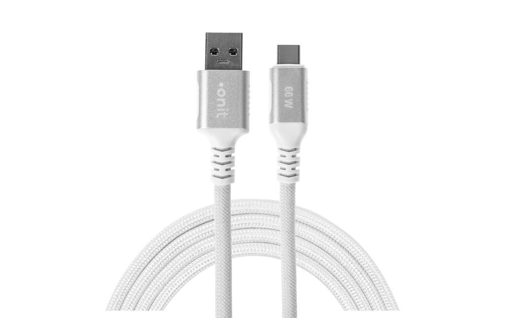 onit Câble USB 3.1 66 W, USB-A - USB-C, 1 m, Blanc