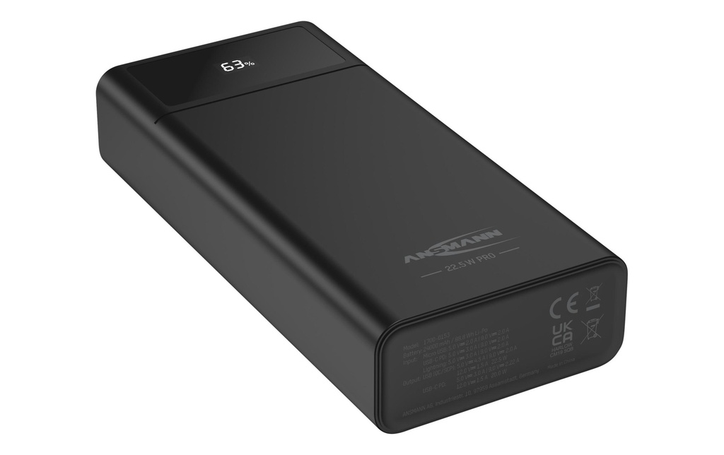 Ansmann Chargeurs portatifs PB322PD, 24000 mAh