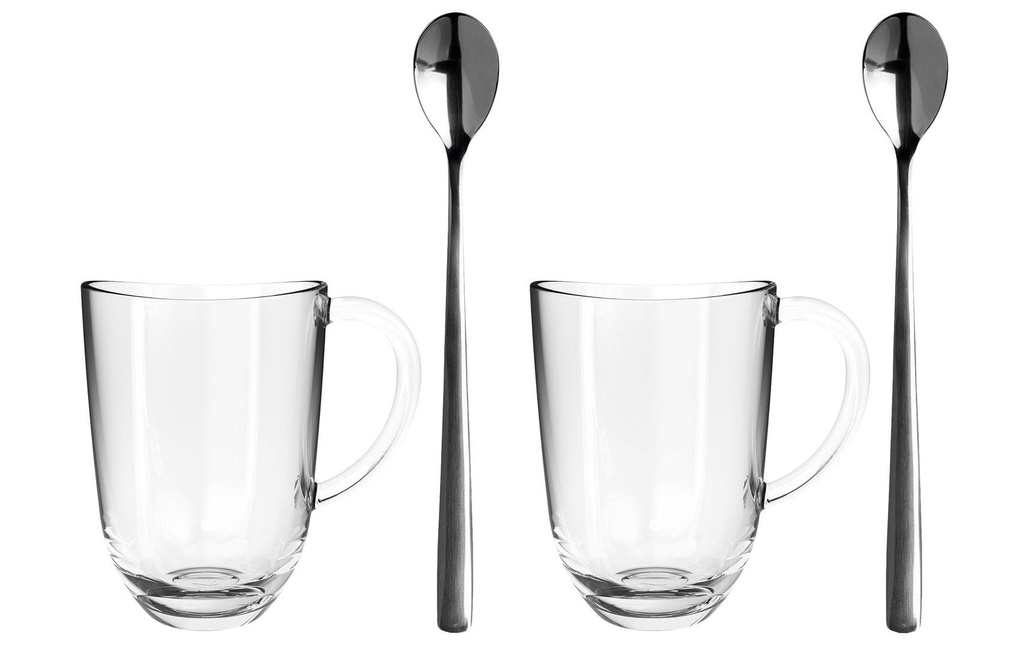 LEONARDO Tasse à latte macchiato Napoli 380 ml, Transparent