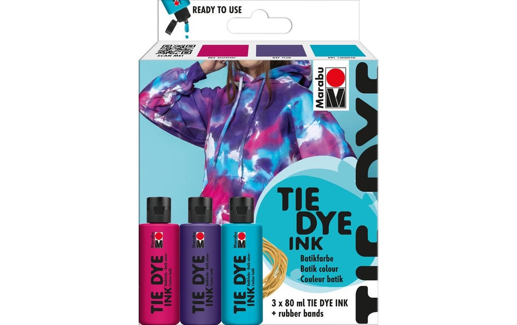 MARABU TIE DYE Batik Set 3x80ml Trend (3 pces)