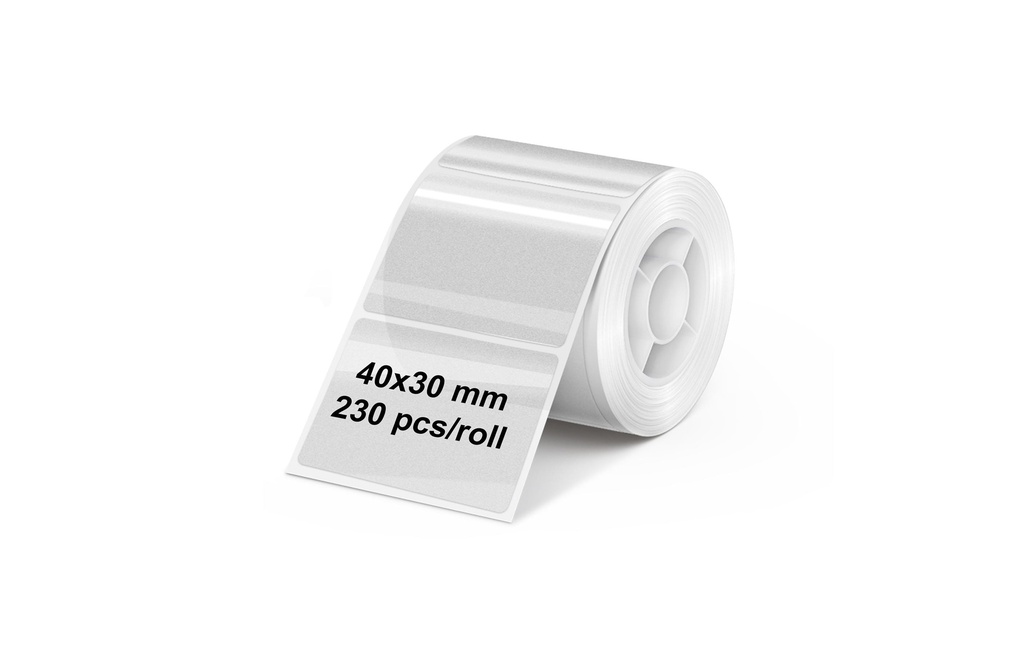 Olympia Rouleau d'étiquettes pour PM220, 40 x 30 mm, transparent