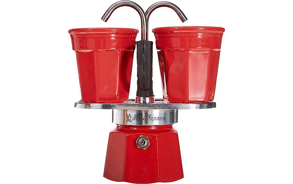 Bialetti Mini Express 2 tasses, rouge