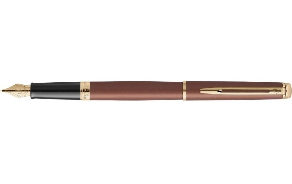 WATERMAN Stylo plume Hémisphère Understated Edit, Rouge cuivré, M