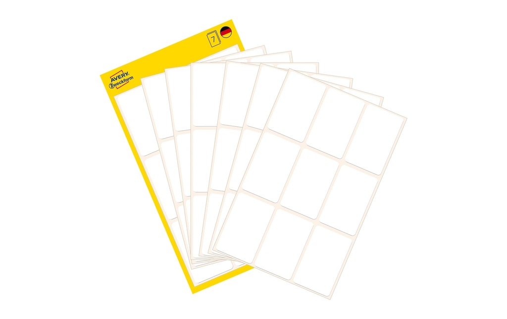 Avery Zweckform Étiquettes multi-usage 38 x 24 mm, 7 feuille
