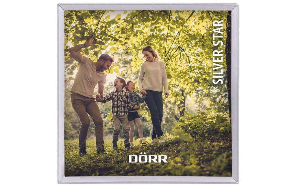 Dörr Cadre photo Silver Star Roma, argent 15 x 15 cm