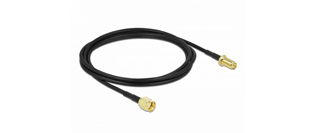 Delock Câbles d’antenne LMR/CFD100 RP-SMA à RP-SMA, 2 m