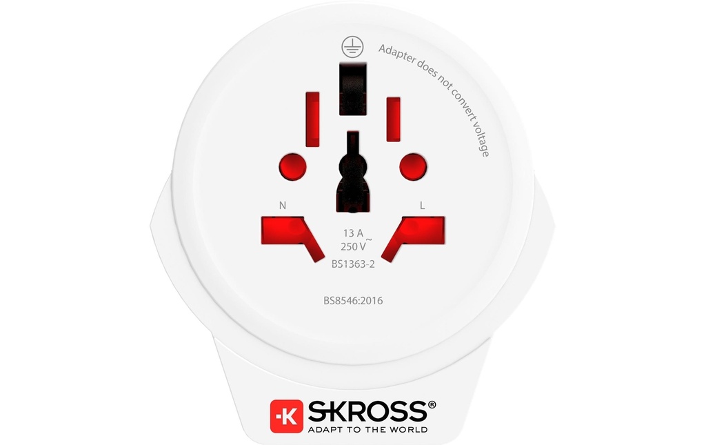 SKROSS Adaptateur de voyage World USA avec chargeur USB