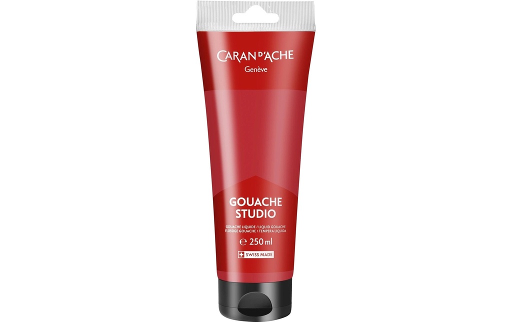 Caran d'Ache Peinture à l’eau Gouache Studio 250 ml, Rouge
