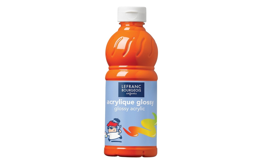 LEFRANC Peinture acrylique Glossy 500 ml, Orange