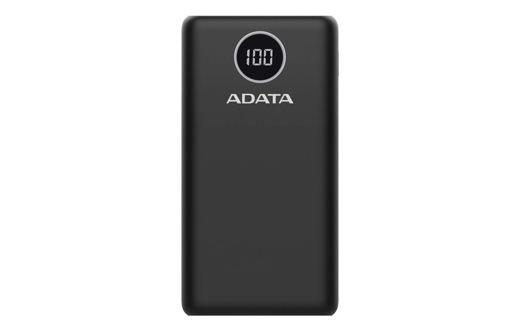 ADATA Chargeurs portatifs P20000QCD (20000 mAh, USB-A, USB-C, écran)