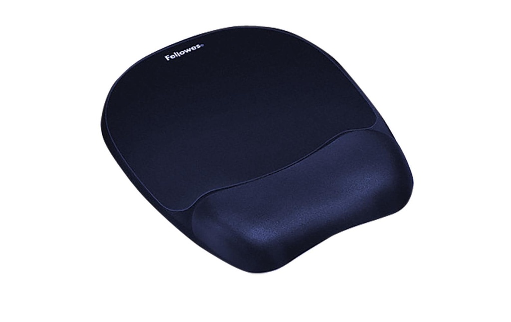 Fellowes Workplace Tapis de souris ergonomique Memory Foam Bleu saphir