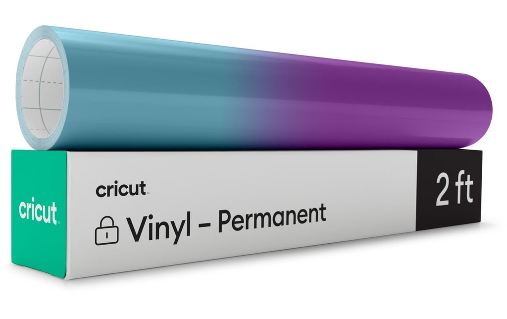 Cricut Film de vinyle Activé par le froid 30 x 60 cm, turquoise/violet